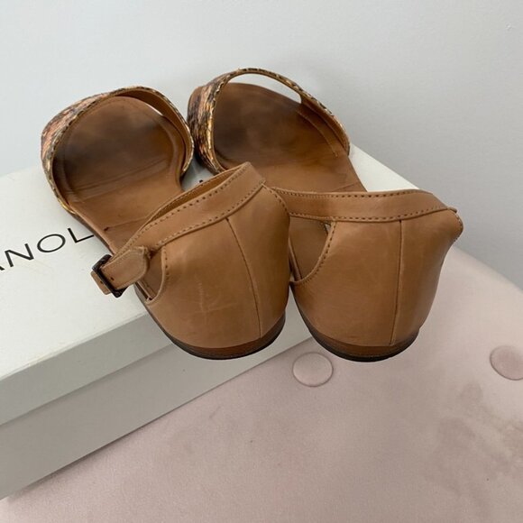 Manolo Blahnik Apollaclo Camel Flats Size 9.5 - Picture 5 of 8